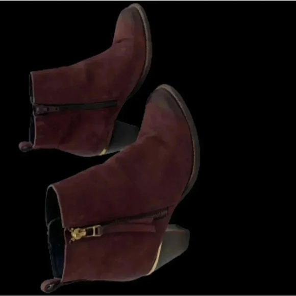 Steve Madden 9 Rider Western Burgundy Burnished Leather Ankle - Picture 8 of 8